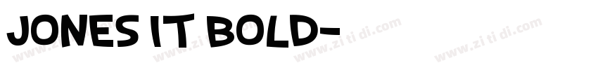 Jones it Bold字体转换